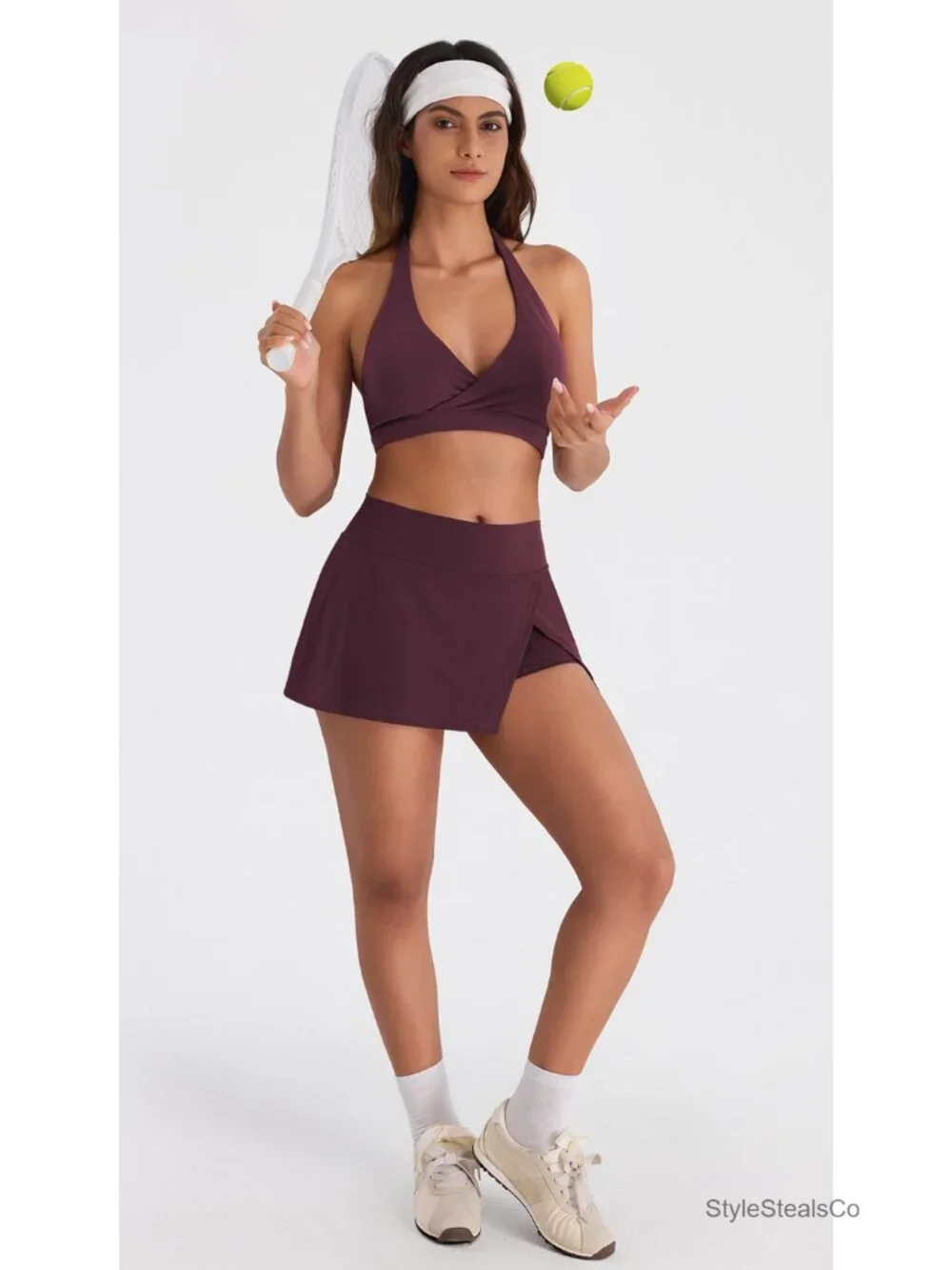 Women's Mini Skort with Pockets Athletic Tennis Skirt Workout A-Line
